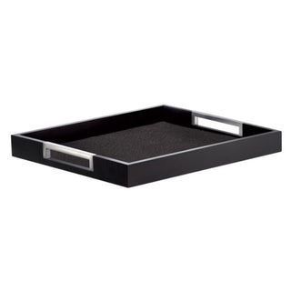 Broggi Pigreco square tray 39.5x39.5 cm. Matt black - Buy now on ShopDecor - Discover the best products by BROGGI design