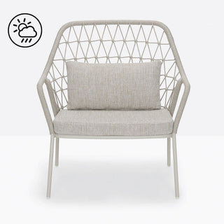 Pedrali Panarea 3679 lounge armchair with cushion for outdoor use - Buy now on ShopDecor - Discover the best products by PEDRALI design