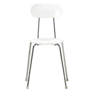 Magis Mariolina polypropylene stackable chair with chromed frame h. 85 cm. Magis White 1700C Buy on Shopdecor MAGIS collections
