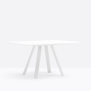 Pedrali Arki-table Compact 139x139 cm. in white solid laminate - Buy now on ShopDecor - Discover the best products by PEDRALI design