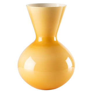 Venini Idria 706.42 opaline vase h. 36 cm. Venini Idria Amber Inside Milk-White - Buy now on ShopDecor - Discover the best products by VENINI design