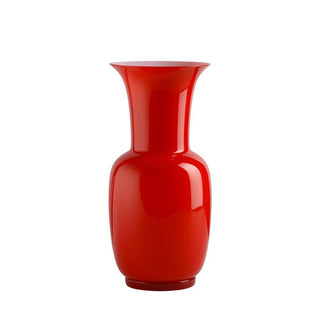 Venini Opalino 706.38 opaline vase with milk-white inside h. 30 cm. Venini Opalino Red Inside Milk-White - Buy now on ShopDecor - Discover the best products by VENINI design