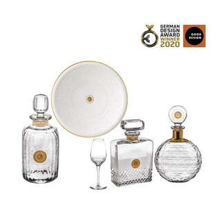 Vista Alegre My Rare Spirits Bookman whisky decanter with gold decoration Buy on Shopdecor VISTA ALEGRE collections